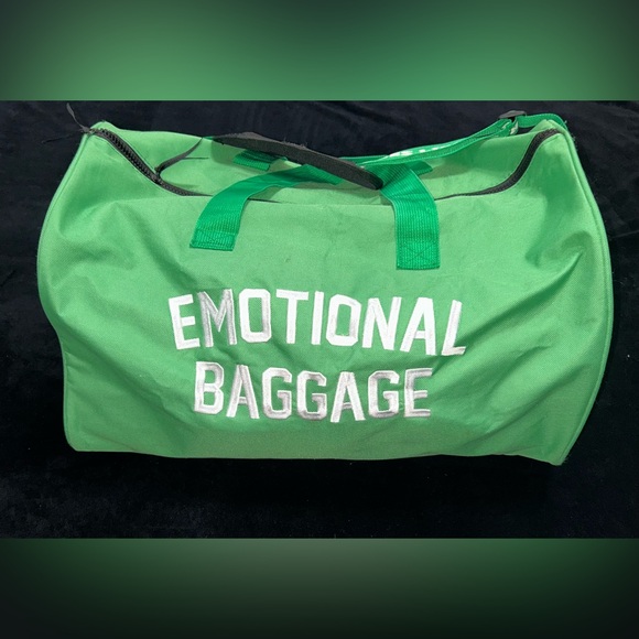 assholes live forever Handbags - Emotional Baggage Green Duffel Bag